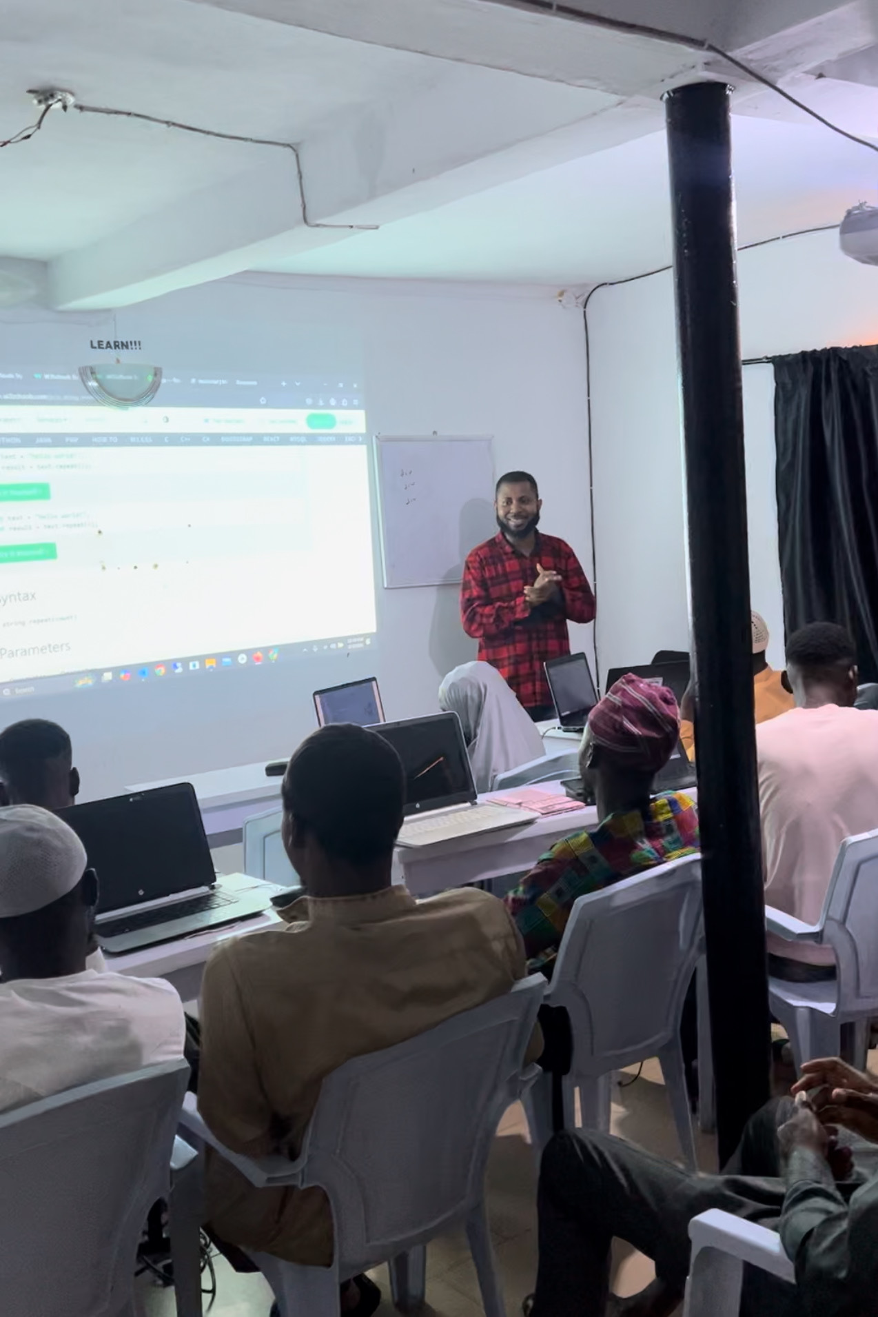 Teaching students frontend.